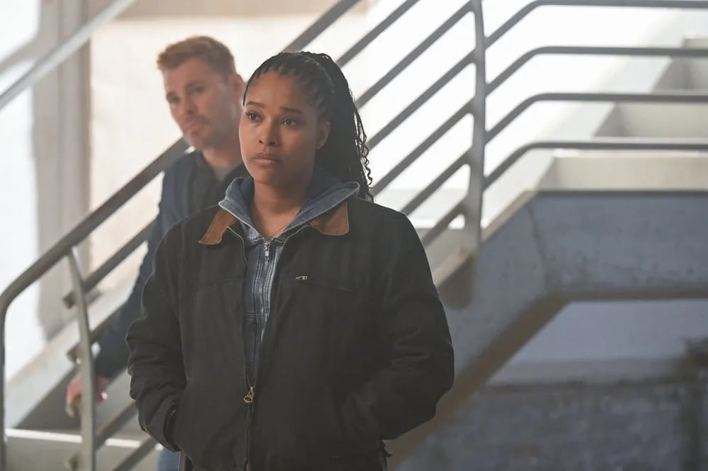 CHICAGO P.D. -- "Vows" Episode 12022 -- Pictured: (l-r) Patrick John Flueger as Officer Adam Ruzek, Toya Turner as Kiana Cook