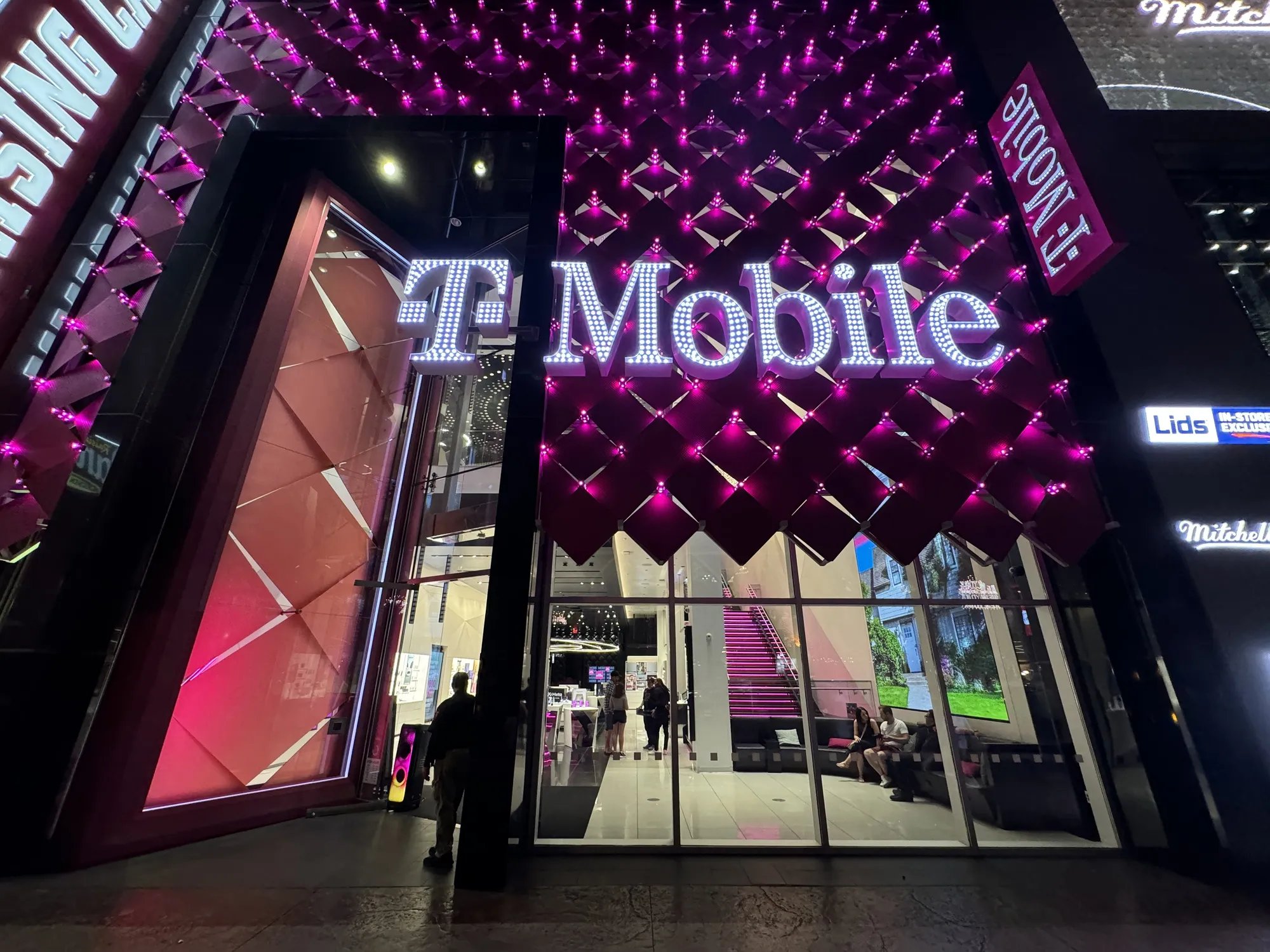Las Vegas,Nevada,USA-June 16th 2024: large T-Mobile store facade