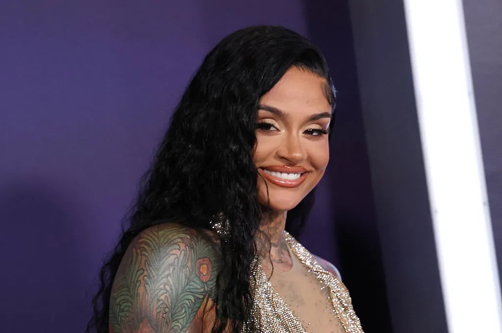 US singer songwriter Kehlani arrives for the 51st American Music Awards at the Fontainebleau in Las Vegas, Nevada on May 26, 2025.