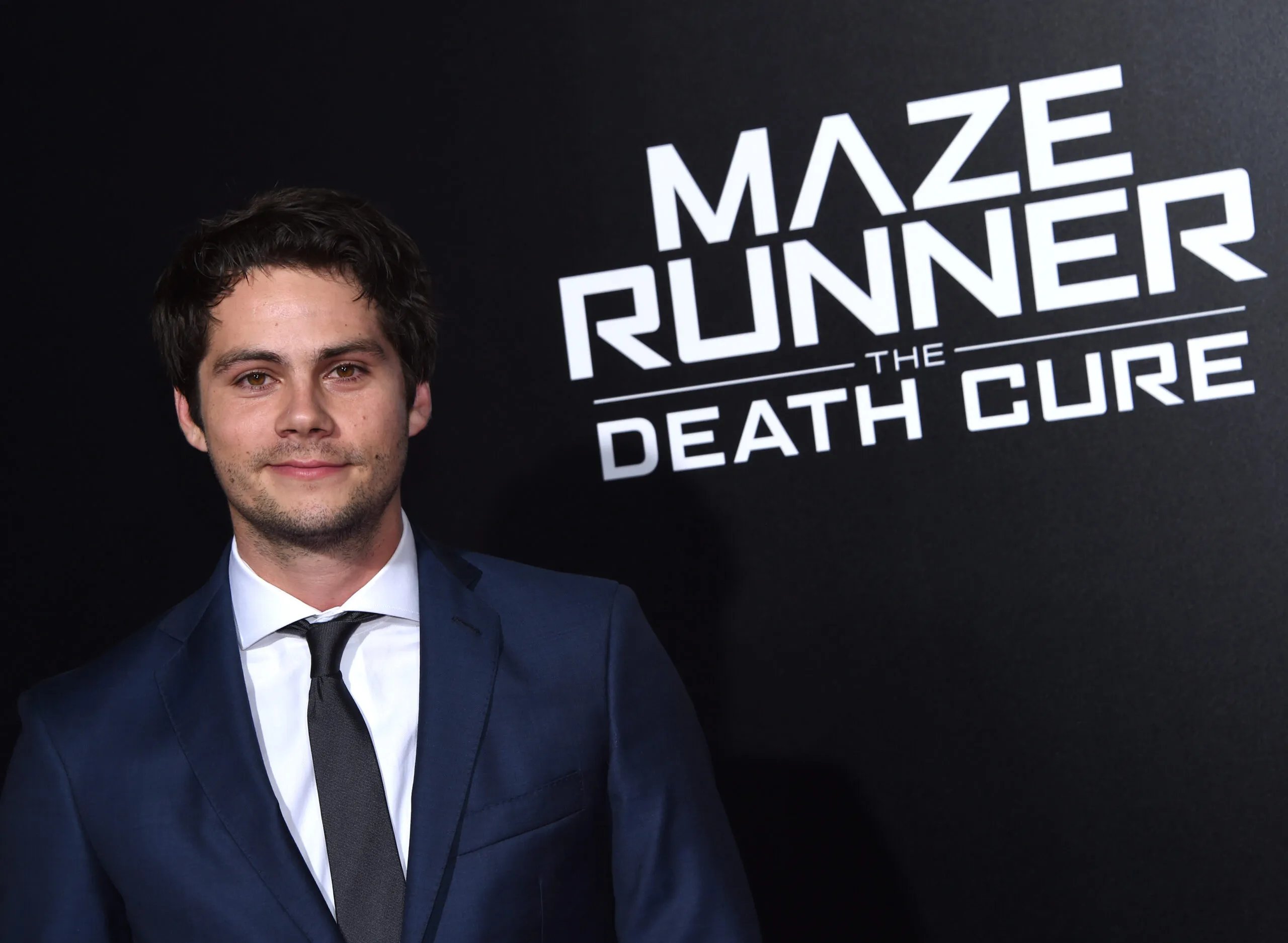Actor Dylan OBrien attends the red carpet fan screening of "Maze Runner: The Death Cure" at the AMC Century theatre in Century City on January 18, 2018.