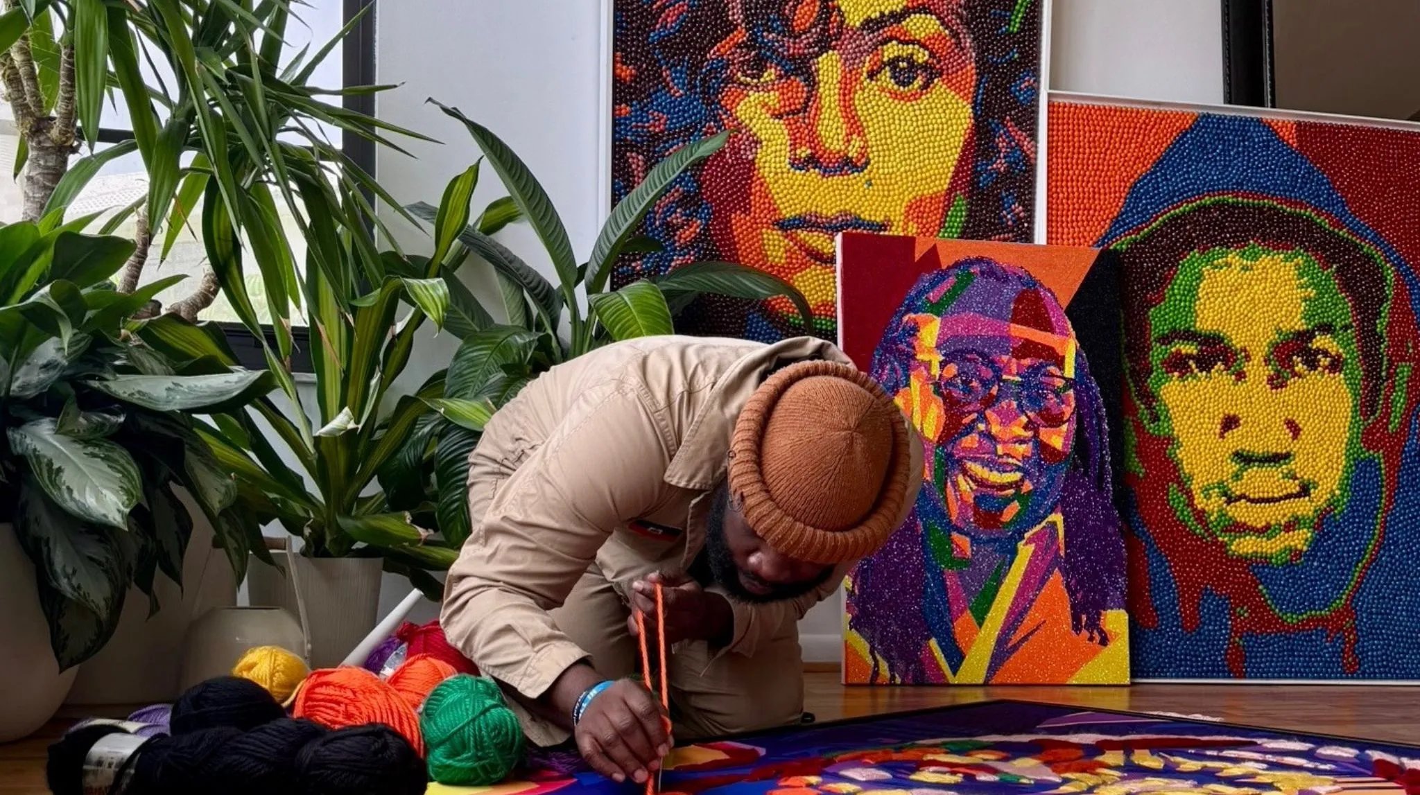 Artist Harold Caudio Transforms Skittles, Coffee Beans And More Into Portraits Of Black Icons In Latest Exhibit