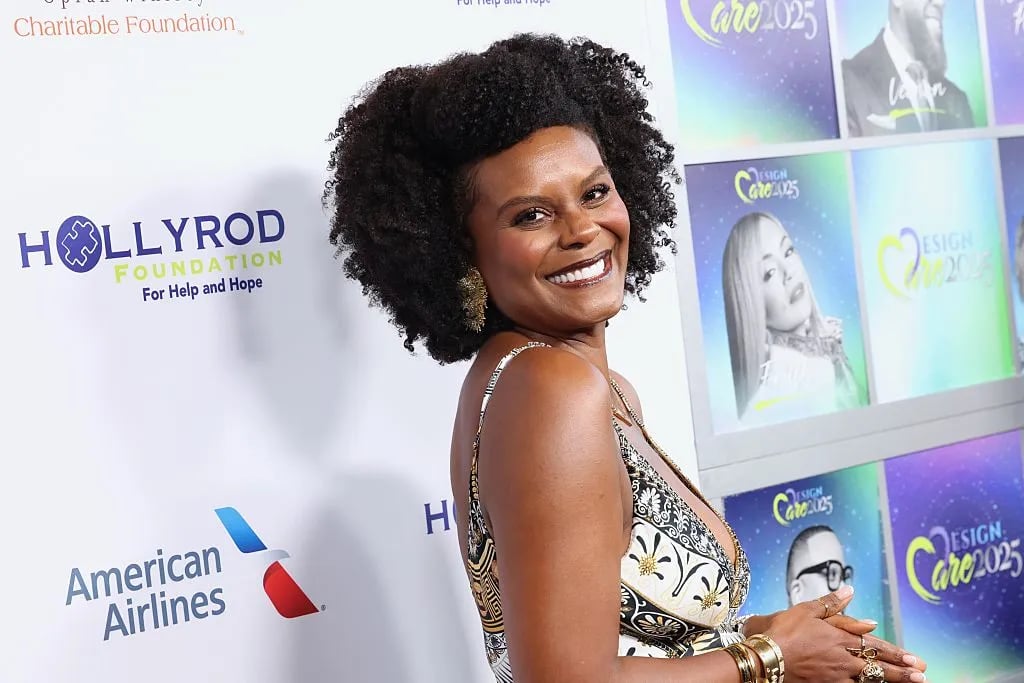 Tabitha Brown attends HollyRod Foundation's Annual DesignCare Gala at NYA EAST on October 04, 2025 in Los Angeles, California.