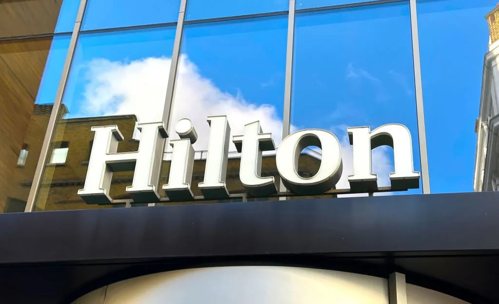 Hilton Hotel External Store Sign
