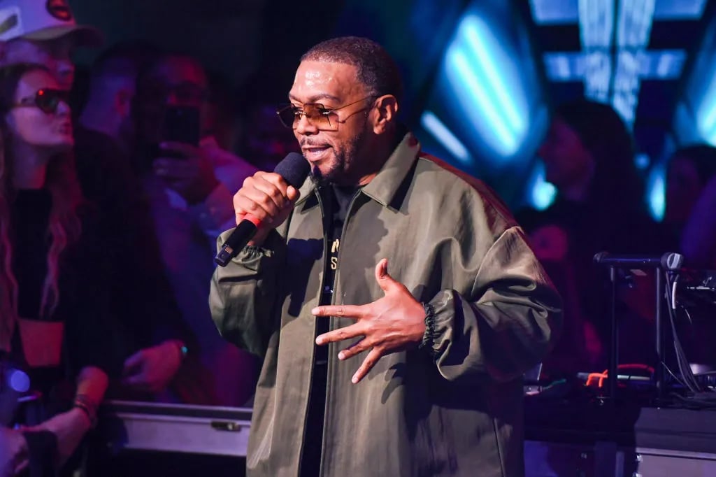 NEW ORLEANS, LOUISIANA - FEBRUARY 08: Timbaland performs onstage during the MAXIM Saints and Sinners Big Game Party at Generations Hall on February 08, 2025 in New Orleans, Louisiana.