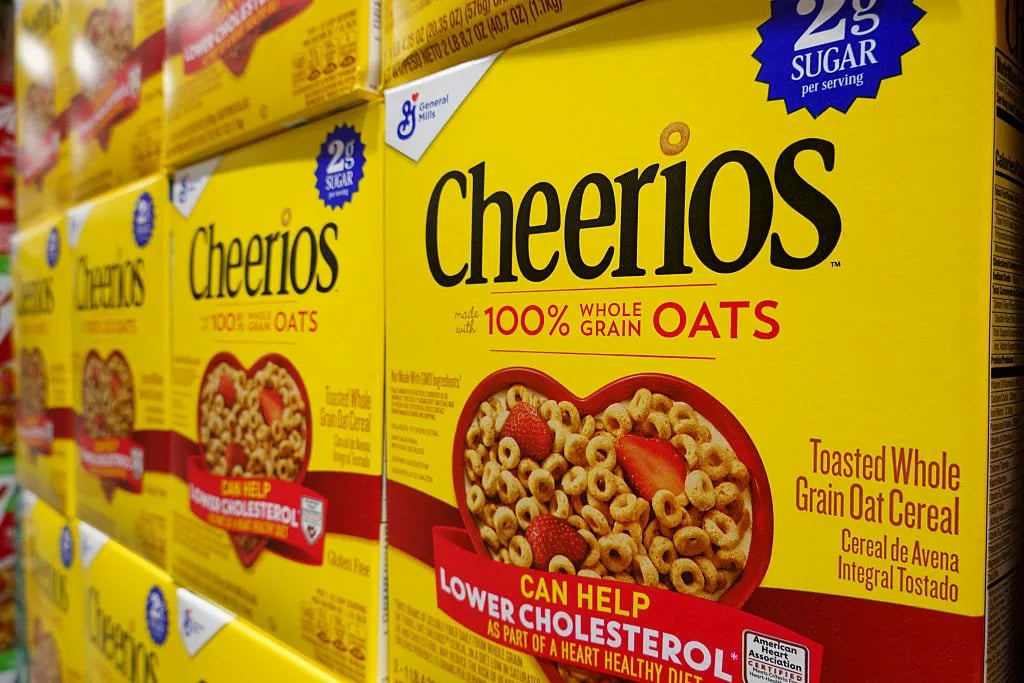 Boxes of Cheerios
