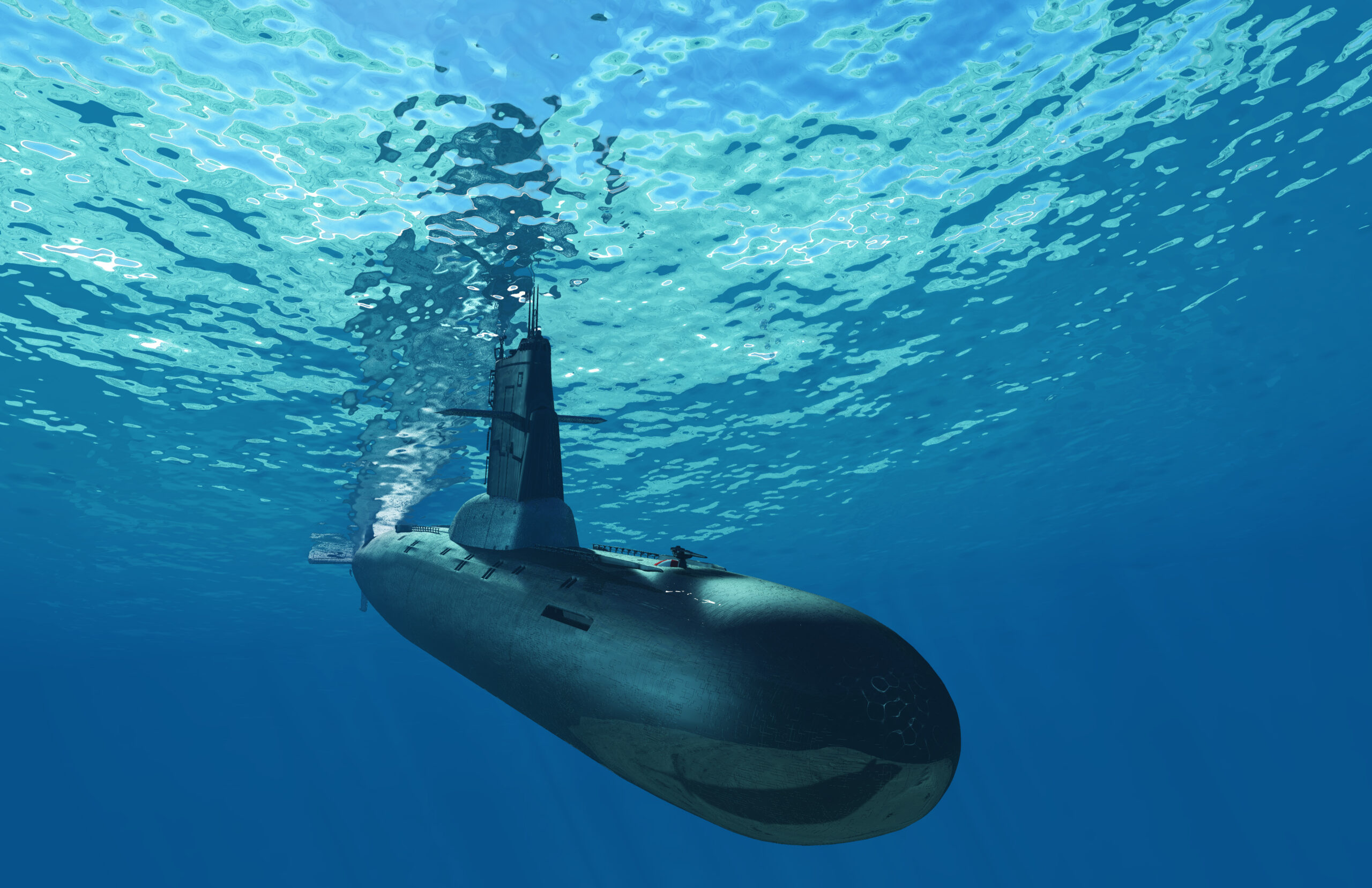 photo of submarine underwater
