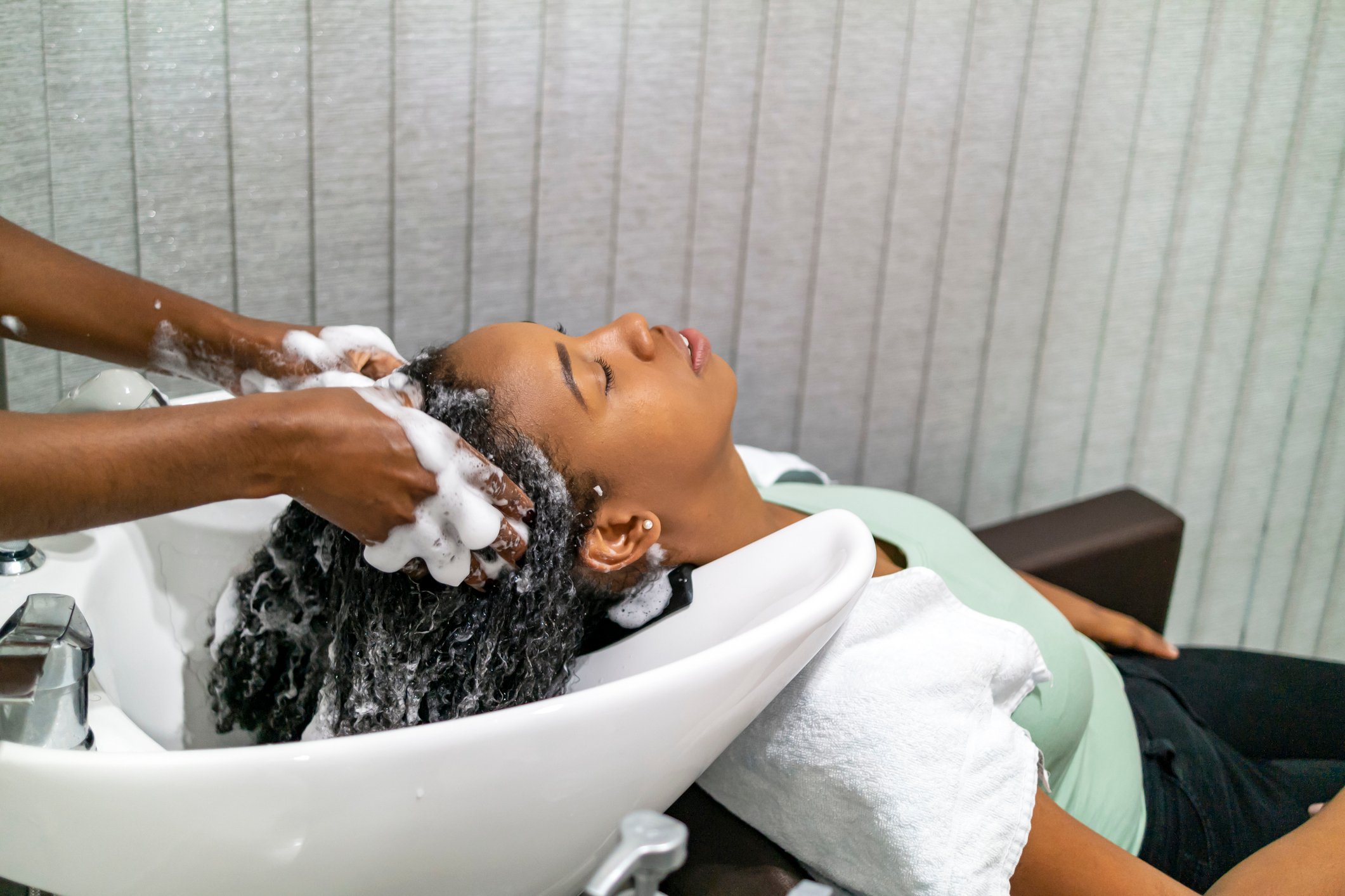 Hair stylist in Brazil.