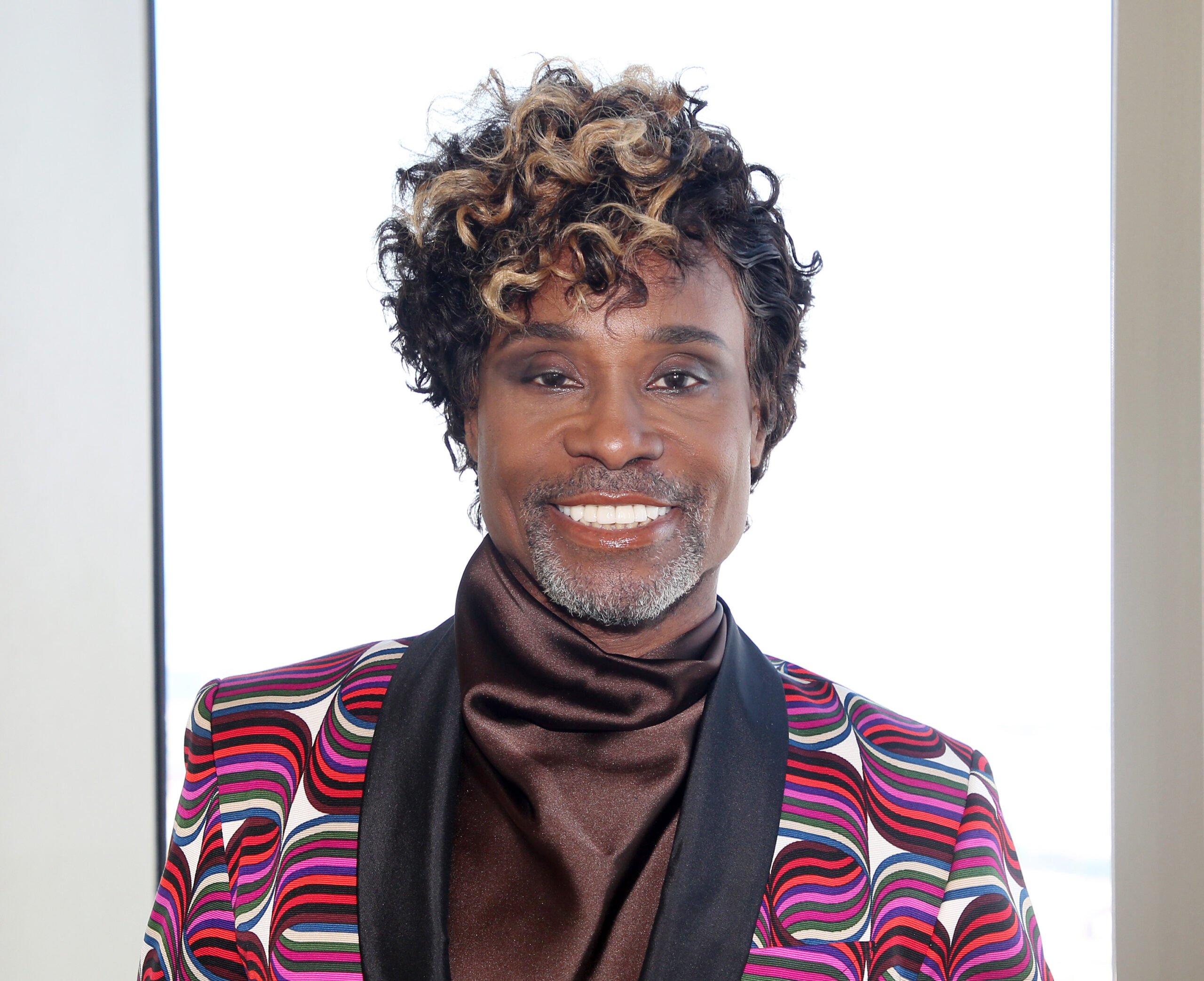 Billy Porter poses at a photo call for "Cabaret at The Kit Kat Club" at The Edge at Hudson Yards on July 21, 2025 in New York City.