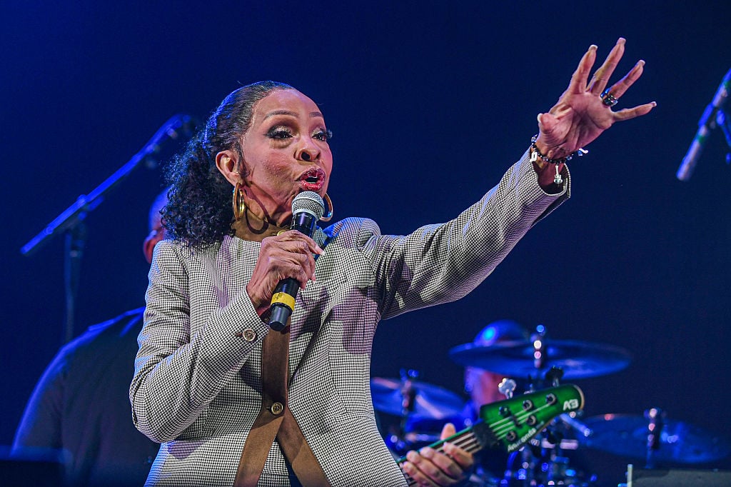 DETROIT, MICHIGAN - SEPTEMBER 28: Gladys Knight performs onstage during The Queens Tour at Little Caesars Arena on September 28, 2025 in Detroit, Michigan.