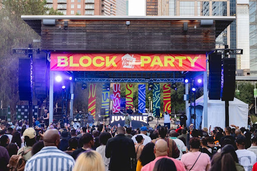 Performers take the Block Party stage at AfroTech 2025.