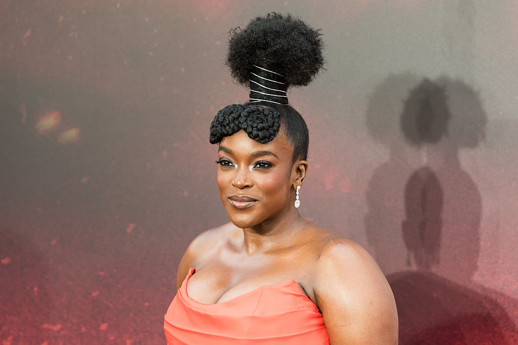 LONDON, UNITED KINGDOM - APRIL 14: Wunmi Mosaku attends the European Premiere of 'Sinners' at Cineworld Leicester Square in London, United Kingdom on April 14, 2025.