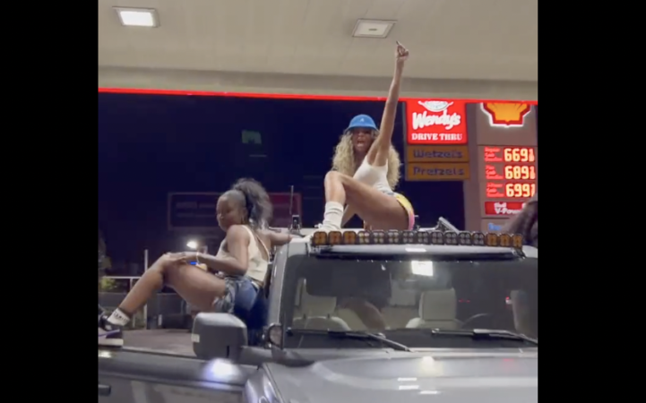 Ciara twerking at a gas station goes viral (videos)