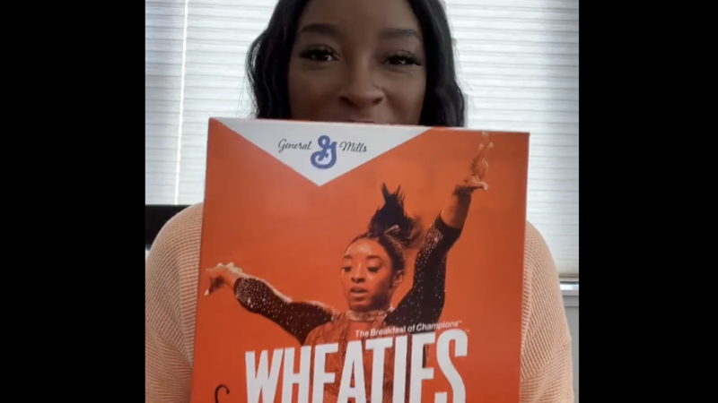 Simone Biles Achieves Childhood Dream Of Securing Wheaties Box Cover