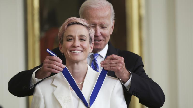 Megan Rapinoe Honors Brittney Griner While Receiving Presidential Medal of Freedom