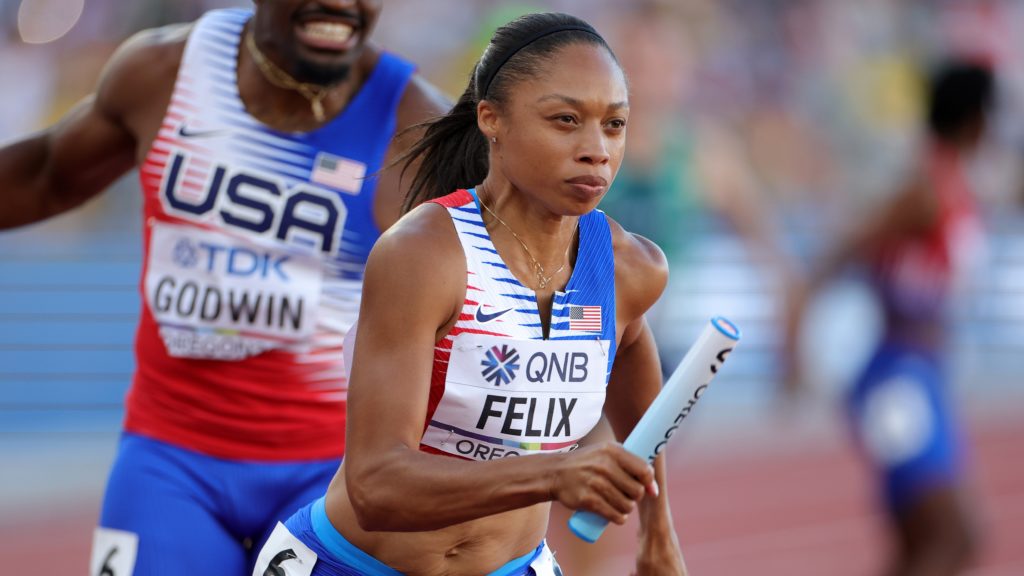 Allyson Felix running