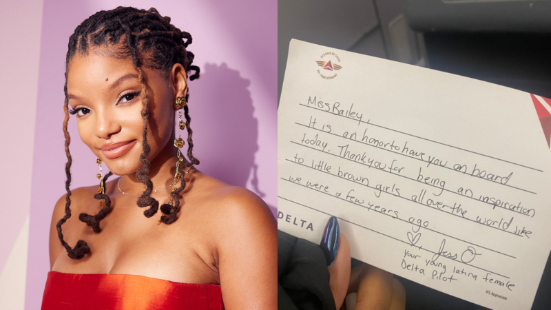 Halle Bailey Praised By Pilot For Being An 'Inspiration To Little Brown Girls' In Beautiful Note