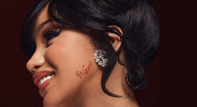 Cardi B Shows Off Bold New Face Tattoo of Son Wave's Name