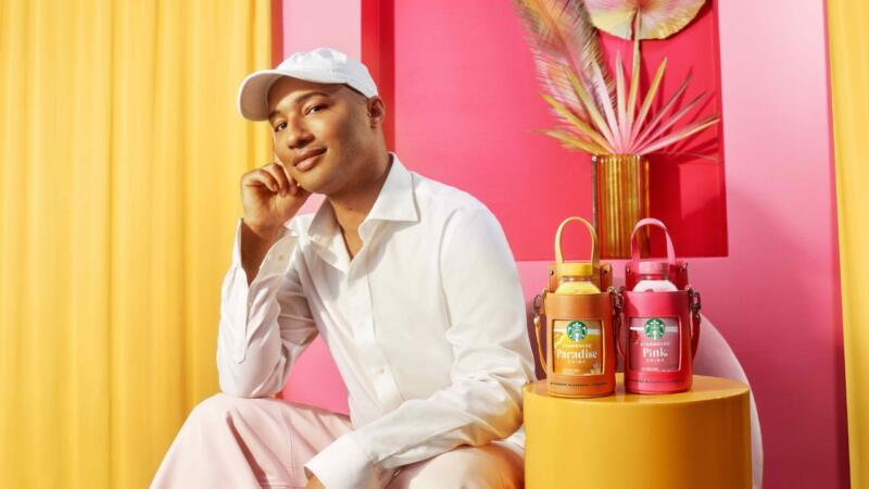 Brandon Blackwood Launches New Collection With Starbucks, Inspired By The Pink Drink