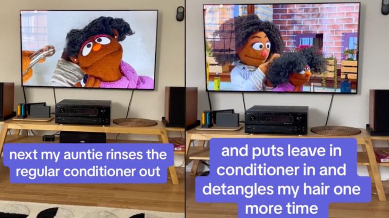 A Mother’s TikTok Video Showing Appreciation For Black Hair Representation On ‘Sesame Street’ Goes Viral