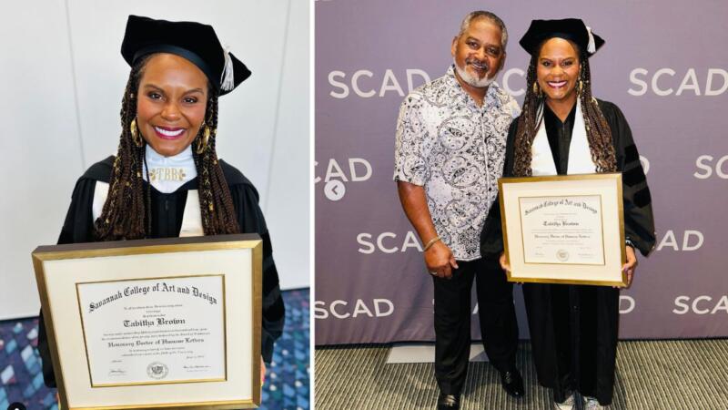 Tabitha Brown Receives Honorary Degree From SCAD Over 25 Years After