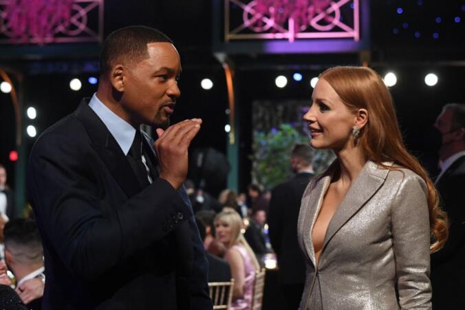 Jessica Chastain Says She Tried To 'Create A Calmness' In Room Following Will Smith's Oscars Slap