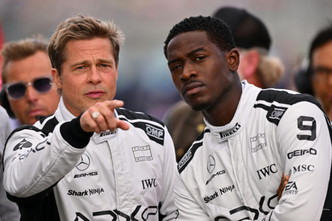 Brad Pitt Reveals More Details About His Formula One Movie With Damson Idris As They Film For Project At British Grand Prix