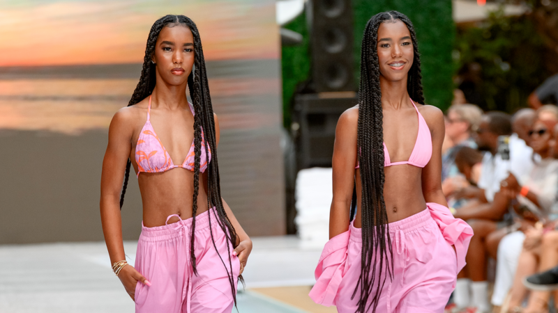 The Combs Twins Jessie And D'Lila Hit The Runway For Miami Swim Week