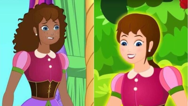 Cartoon Called Out For Its Racism After Having Character Turn From White To Black When She 'Loses Her Beauty'
