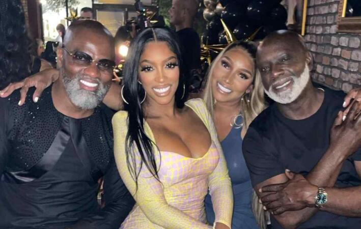 'RHOA' Fans Think Peter Thomas Shaded Porsha Williams In Photo He Took With Her, Nene Leakes And Nyonisela Sioh