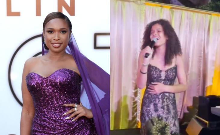 Jennifer Hudson And Aretha Franklin's Granddaughter Grace Performed 'Ain't No Way' At 'Respect' Premiere
