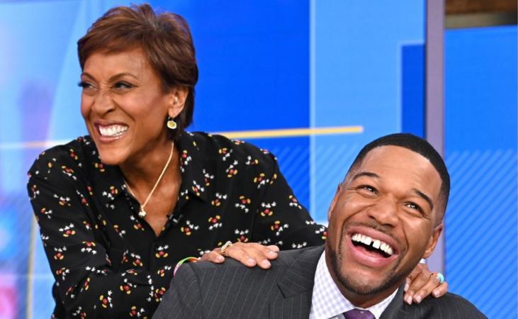 Michael Strahan Says His 'GMA' Co-Anchor Robin Roberts 'Saved Him In A Lot Of Ways'