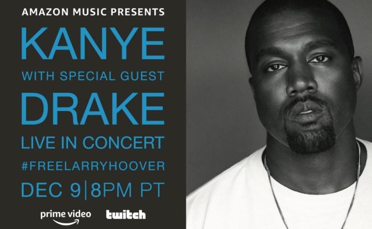 Amazon Music And Prime Video To Stream Kanye West Benefit Concert Featuring Drake