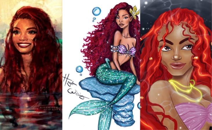 8 Pieces Of Beautiful Fan Art Inspired By Halle Bailey's 'The Little Mermaid' Casting