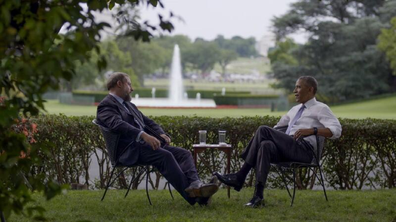 VICE founder Shane Smith with President Obama (Photo: Courtesy of HBO)