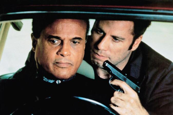 WHITE MAN'S BURDEN, from left, Harry Belafonte, John Travolta, 1995, ©Savoy Pictures