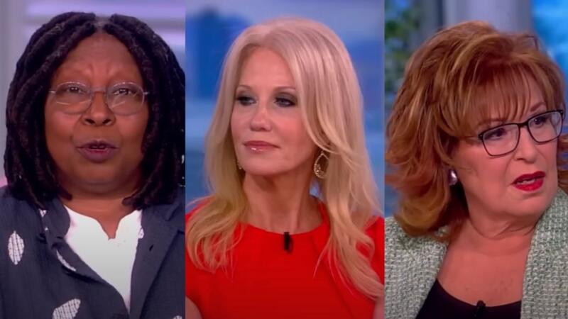 'The View' Fans Say Kellyanne Conway As A Guest Is 'Unforgivable' And A 'S**t Show,' Whoopi Goldberg Tells Audience To Stop Booing
