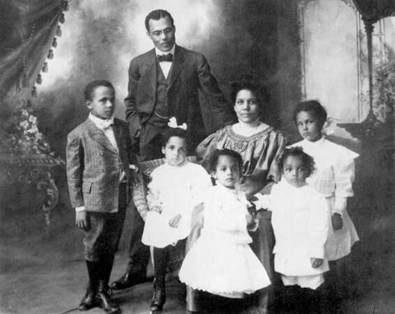 Emmett J. Scott and family