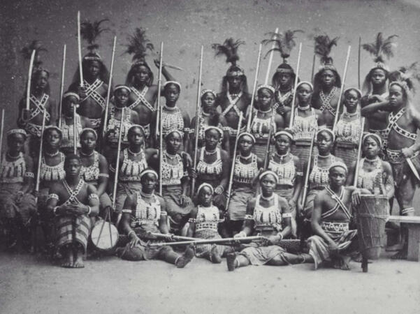 1897 photo of Dahomey Amazons / via GETTY Images