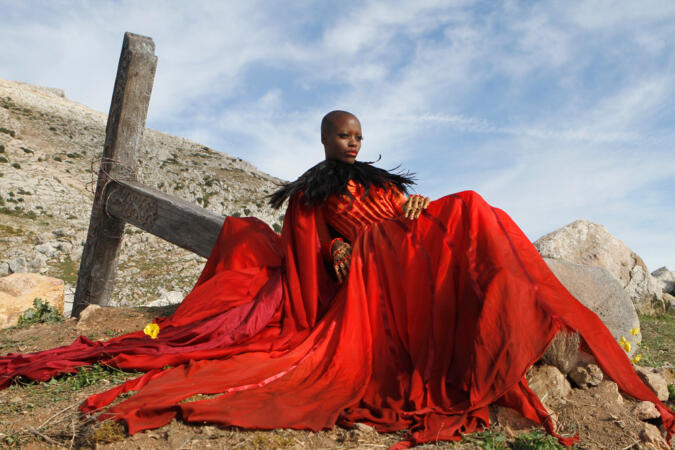 Florence Kasumba as the Wicked Witch of the East