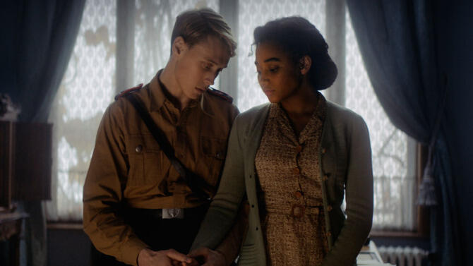 George MacKay and Amandla Stenberg in Amma Asante’s ‘Where Hands Touch’