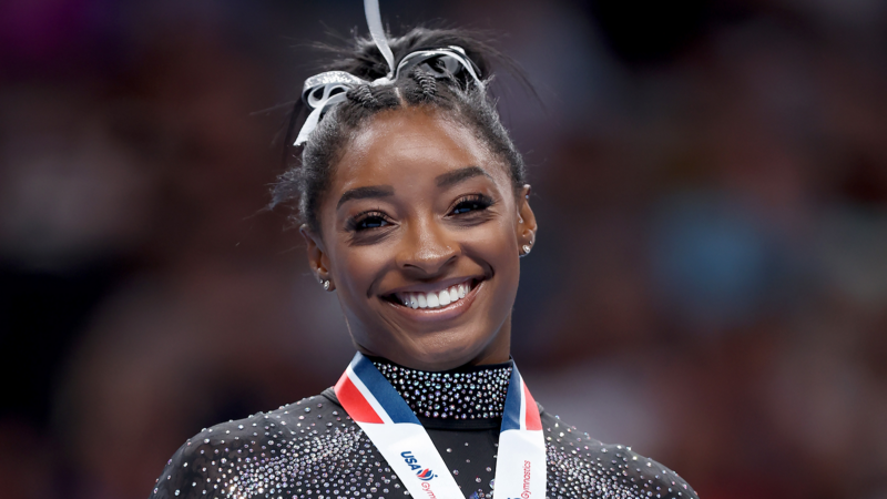 Simone Biles Makes History With 8th US Gymnastics Title 10 Years After Nabbing Her First