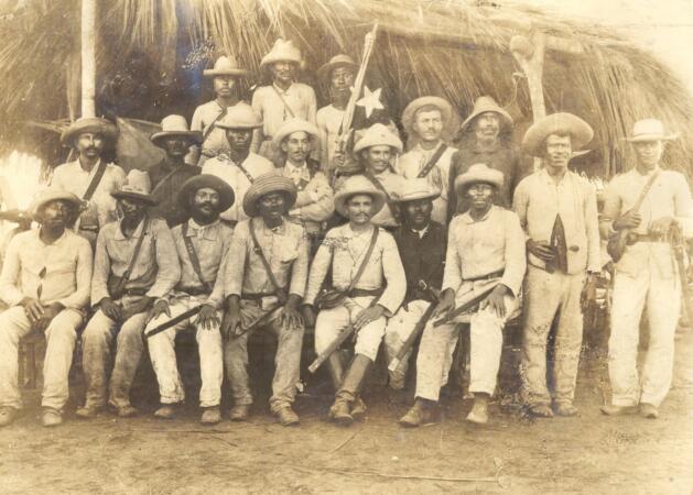 Camp Liberation Army (1895). Photo: library of the National Archives of the Republic of Cuba.