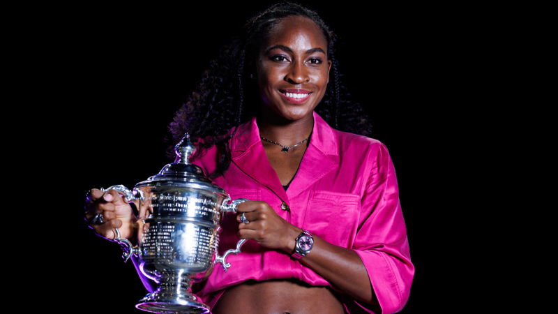Coco Gauff Shines In Pink Pantsuit To Celebrate First Grand Slam Title:'This Barbie Is The US Open Champion'
