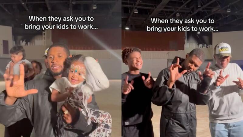 Usher Shares Rare Video Featuring All 4 Of His Children And Fans Can't ...