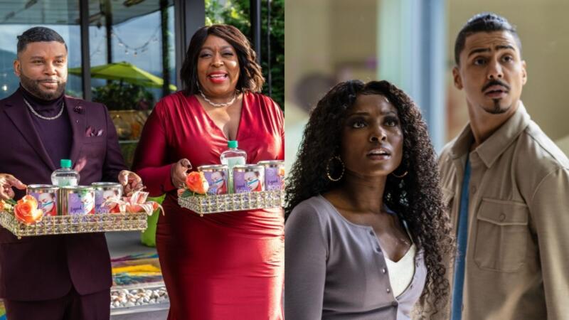 Loni Love Traps Quincy Brown And Loren Lott In Her Beautiful But Deadly Home In 'Binged To Death' Exclusive Preview