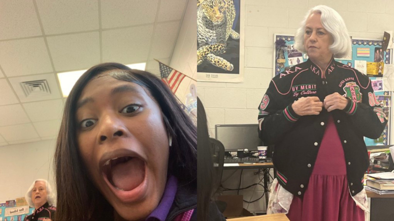 White Substitute Teacher Goes Viral After Wearing Black Professors Aka