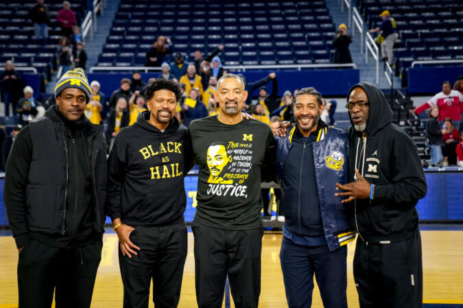 Michigan's Iconic Fab Five Had A Crisler Center Reunion For First Time In Three Decades