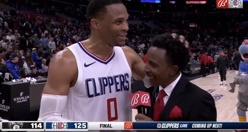 Russell Westbrook Congratulated This Reporter On His Promotion In A Heartwarming Moment