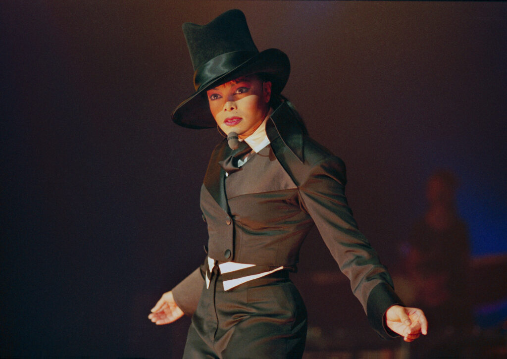 Janet Jackson 90s pictured: Janet Jackson performing 1998