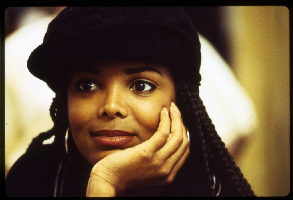 Janet Jackson 90s pictured: Janet Jackson Poetic Justice movie set
